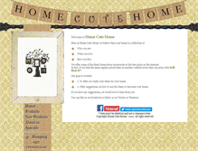 Tablet Screenshot of homecutehome.com